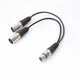 3Pin XLR Female Jack To Dual 2 Male Plug Y Splitter 30cm Adapter Cable Wire for Amplifier Speaker