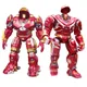 Marvel Hulkbuster Action Figure Avengers Iron Man MK44 Joints Movable Glowing Armor Model Ornaments