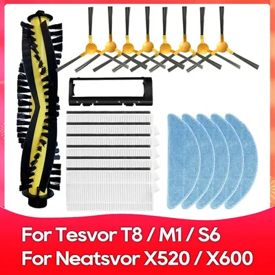 Passend für Neatsvor X500, X520, X600 Pro, Tesvor X500, T8, S6, Ikhos Create NetBot S15 Roboter-Staubsaugerfilter, Moppbürste, Ersatzteil Image