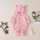 Pudcoco US Stock Autumn Winter Baby Warm Rompers Knitting Cotton Soft Hooded 3D Animal Hat Jumpsuit