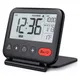 Mini Portable Digital Travel Alarm Clock with LCD Backlight Calendar Temperature 12/24H Makeup
