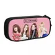 Kpop Jennie Black-Pink Pencil Pen Case Stationery Bag Pouch Holder Box Organizer for Teens Girls