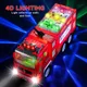 Electric Fire Truck Kids Toy With Bright Flashing 4D Lights & Real Siren Sounds Bump And Go