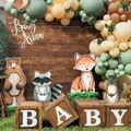 12/18/24/36inch Jungle Animal Cardboard Cutout Brown Bear Fox Party Mosaic Board for Baby Shower