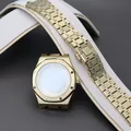 41mm Gold Uhr Fall Strap Teile Armband Zubehör Für Seiko nh35 nh36 Bewegung 31 8mm Zifferblatt