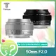 TTArtisan MF 50mm F2.0 Standard Focal Length Full Frame Portraiture Humantity Lens Compatible with