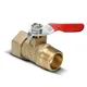 Brass small ball valve 1/8" 1/4'' 3/8'' 1/2'' Female/Male Thread Brass Valve Connector Joint Copper