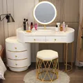 Vanity Bedroom Dressing Table Luxury Cabinets Desk Drawers Mirrors Dressing Table Chair Tocador