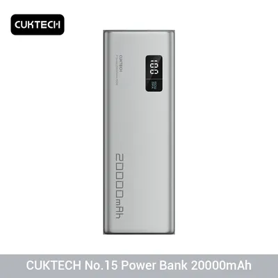 CUKTECH Nr. 15 Power Bank 20000 mAh PB200P 150 W 3-Port Ausgang Tragbare Display Power Bank Für Image