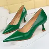 BIGTREE Schuhe Mode Kätzchen Schuhe mit hohen absätzen Frauen Pumpen Pu Leder Schuhe High Heels Beruf OL Büro Schuhe Plus größe 43