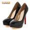Big Size Elegant Office Women Platform Pumps 12cm Super High Thin Heels Wedding Party Pointed Toe