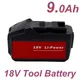 18V 9000mah Battery for Metabo Cordless Power Tool Drill Drivers Wrench Hammers for Metabo 18V