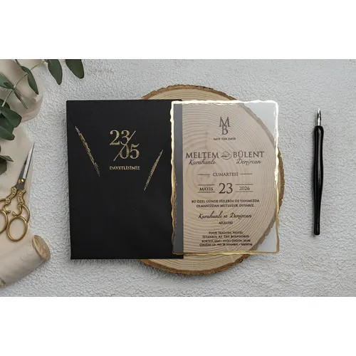 50 stücke Hochzeits einladung Acryl einladungen Acryl gold einladungen minimalist isches Design