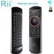 Original Rii i25 2.4GHz Hebrew Keyboard Air Mouse Remote Control IR Extender Learning for HTPC Smart
