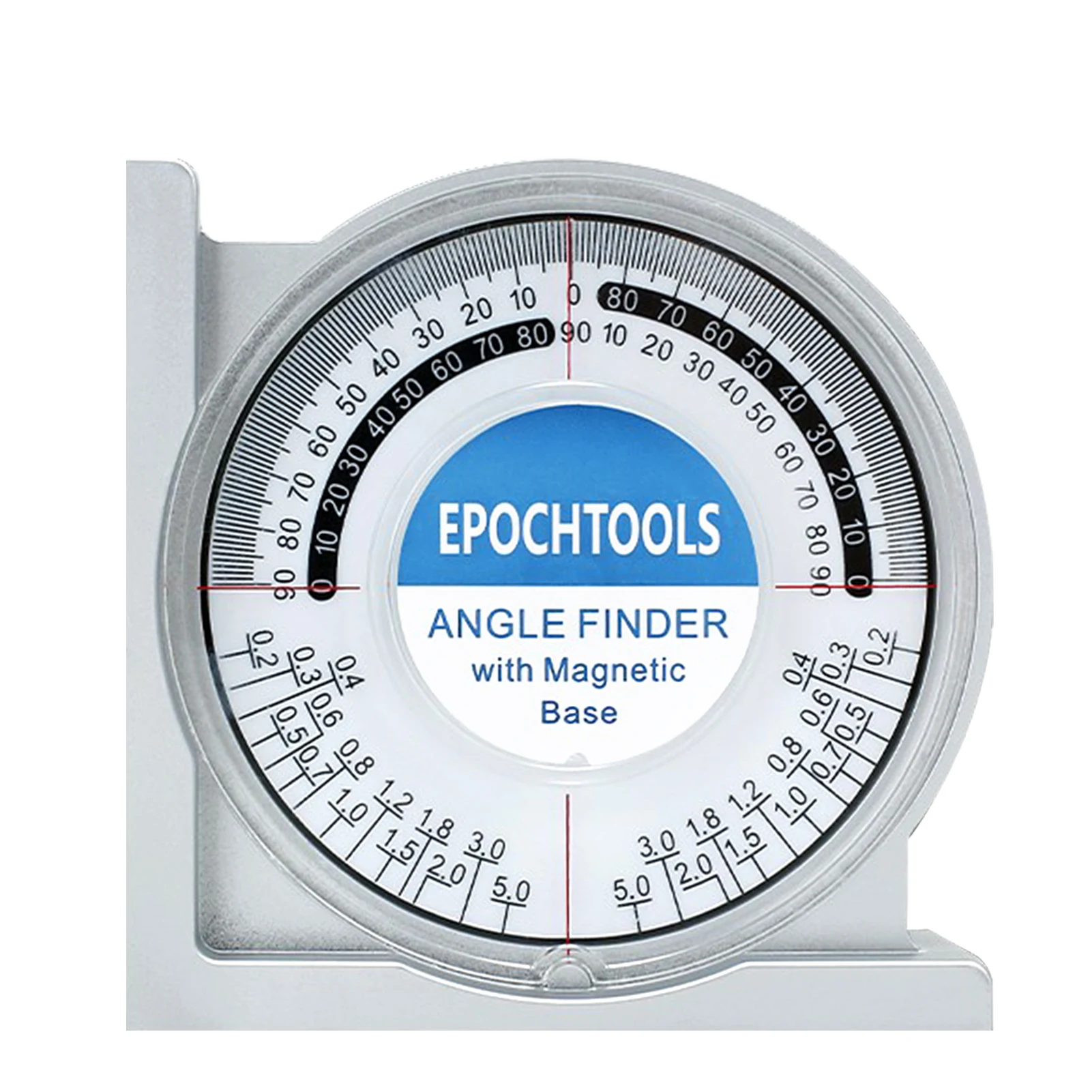 Magnetischer Winkelmesser Locator Mini-Neigungsmesser Messwerkzeug Winkelmesser Neigungsstandsmesser Dual Level Bubble Back Comparison T Image