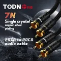 Todn hifi1 paar versilbertes occ stereo rca kabel hoch leistungs fähiges premium hifi audio kabel
