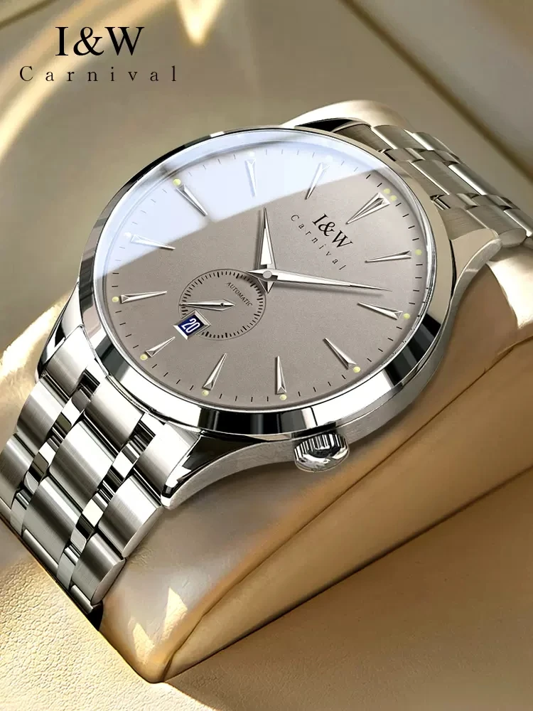 Karneval Marke High-end IW Serie Alle Stahl Automatische Mechanische Uhr Echte Mode Sport Männliche Mechanische Uhr Mann Luxus Image