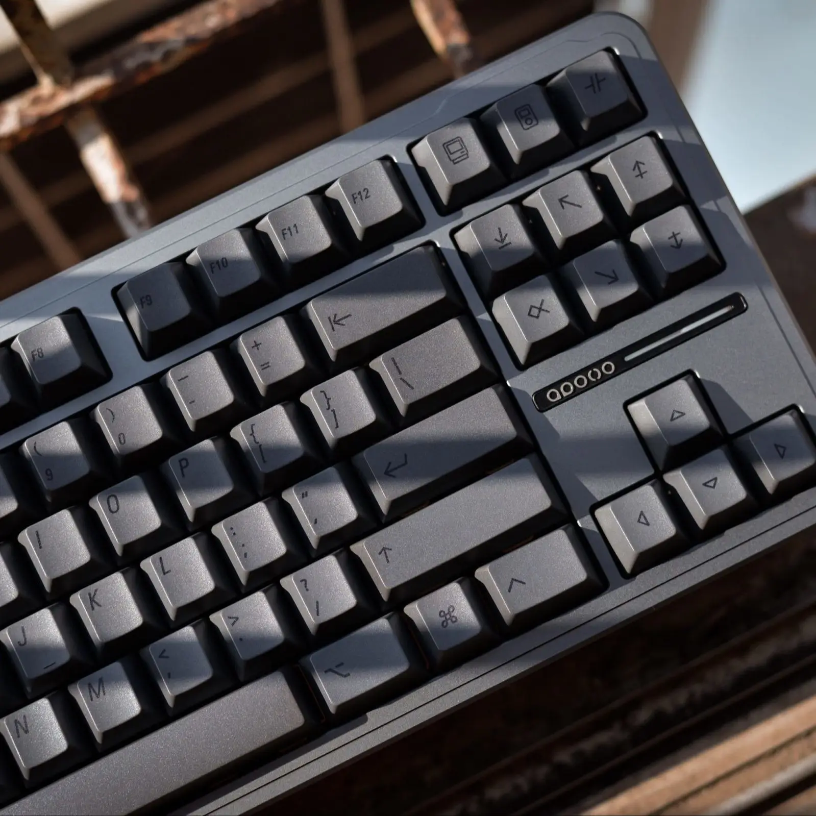 Keebox Shenpo Schwarz auf Schwarz BOB Tastenkappen Cherry Profile Komplettset PBT Tastenkappen DYE SUB Tastenkappen für mechanische Tastaturen Image