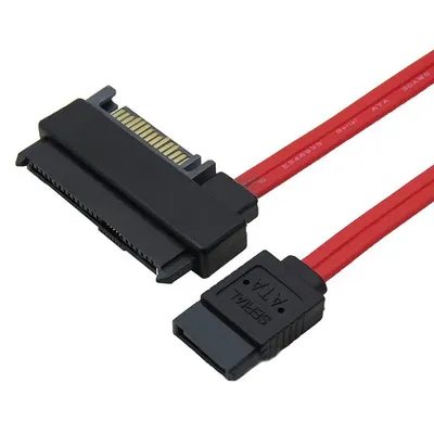 22-poliges SAS SFF-8482 auf 7-polige SAS-Ports im SATA-Stil, HDD-Datenkabel + 15-poliger Image