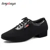Männer Modern Dance Schuhe Jungen Latin/Tango/Ballsaal Schuhe Gummi/Weiche Sohle Low Heels Mann Tanzen schuhe Schwarz Professionelle