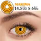 UYAAI 2Pieces Colorcon Color Contact Lenses Yearly Yellow Contact Lenses with Graduation Makima