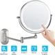 Wall Mounted Lighted Makeup Vanity Mirror 8 inch 3X5X10X Magnifying Mirror with charg3 Color Lights