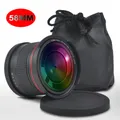 58MM 0.35X Professional Fisheye Wide Angle Lens Macro Lens for Canon EOS Rebel 70D 77D 80D 90D T8i