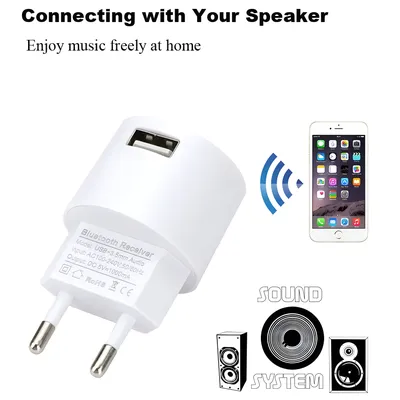 AC 110V 220V Audio Adapter USB Wand Ladegerät Drahtlose Bluetooth Empfänger Adapter 3,5 MM AUX V 5,0 Audio musik Empfänger EU UNS Stecker