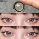 UYAAI Color Contact Lenses with Diopters Korean Eye Contacts Lenses Colorcon Black Lenses High