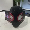 Mascara Miles Spiderman Headgear Cosplay Moving Eyes Electronic Mask Spider Man 1:1 Remote Control