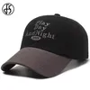 FS Schwarz Braun Sommer Baseball Caps Für Männer Baumwolle Vintage Brief Frauen Designer Hut Street Hip Hop Cap Casquette Femme 2025