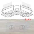 2 Pcs Double Buckle Strong Wall Hook Adhesive Patch For Shelves Wall Shelf Holder Clamp Hanger