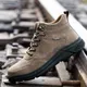 Outdoor Work Shoes Anti Smash Safety Boots Construction Work Shoes Steel Toe Cap Working Boots