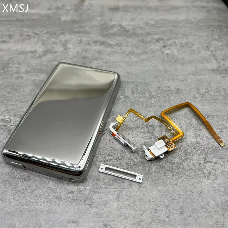 Silberne, dicke Gehäuseabdeckung, weiße Kopfhöreranschluss für iPod 5. Video 6. 7. klassisches SSD CF-Upgrade Image