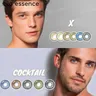 Bio-essence 1 Pair Men Lenses Colored Contact Lenses for Eyes Blue Lenses Green Eye Lenses Gray