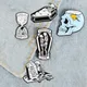 Cute Ghost enamel pin Custom Ghostbusters brooches Cartoon black white specter Lapel pins badges