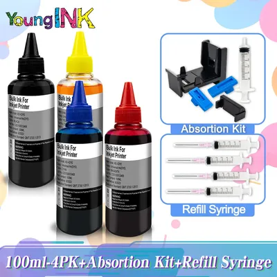 100ml Dye Ink Refill Kit For Canon PG510 CL511 PG 540 545 445 440 CL 541 546 446 441 XL Printer Inkjet Cartridge Tank