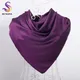 [BYSIFA] Frauen Schals Wraps Bufandas Luxus Marke Damen Matt Muslimischen Tiefe Lila Kopf Schal