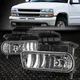 FOR 1999-2002 CHEVY SILVERADO 2000-2006 SUBURBAN TAHOE CLEAR LENS BUMPER FOG LIGHT FRONT REPLACEMENT