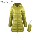 7XL 8XL Plus Long Down Jacket Women Winter Ultra Light Down Jacket Women With Hooded Down Coat