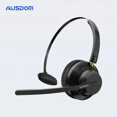 AUSDOM A2301 V 5,1 Drahtlose Büro UC Headset Noise Reduction Mic 50hrs Gesprächszeit Telefon Fahrer Kopfhörer Für Call-Center