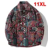 Hip Hop Vintage Jacke Männer 10XL Plus Größe Jacken Mäntel Frühling Herbst Taste Mantel Männlich Große Größe 10XL