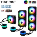 TISHRIC Water Cooler Cpu Fan 120mm 240mm 360mm CPU Cooler RGB Integrated Radiator Processor Cooler