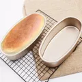 23CM Oval Non-stick Pans Carbon Steel Cheesecake Bread Loaf Baking Mold Tin Tray Baking Tool Kitchen