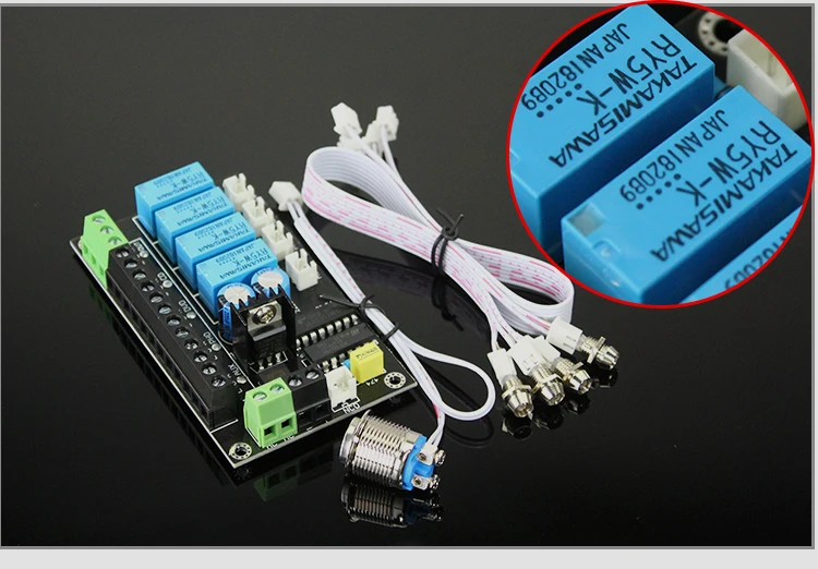 4 Eingänge 1 Ausgang Audio Eingang Signal Wahlschalter Relais Board Stereo Signal Schaltverstärker Board RCA für Lautsprecher Image