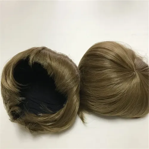 NPK Licht Braun Farbe Gerade Haar Perücke Für 50-58 cm Reborn Puppen Hohe Qualität Reborn Puppen