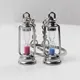 New Fashion Hourglass Keychain Quicksand Floating Car Keyring Couple Bag Pendant Acrylic Key Fob