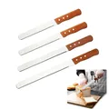 8/10/12/14 Inch Best Serrated Bread Knife Cake Cutting Knife Long Baguette Cutter Stainless Steel
