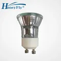HoneyFly 2pcs Dimmable Mini GU10 Halogen Lamp 28W 230V +C(35mm) MR11 Halogen Bulb 3000K Halogen