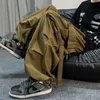 2024, schwarze Cargohose für Herren, Übergröße, Cargohose, männlich, grün, locker, lässig, japanische Streetwear, Hip-Hop-Tasche, große Größe